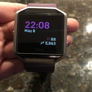 Fitbit Blaze with screen protector, size small